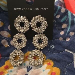 Brand New New York & Company Rhinestone Statement Earrings
